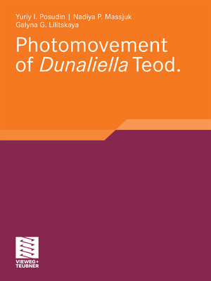 cover image of Photomovement of Dunaliella Teod